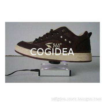 OEM Rotating Floating Shoe Display , Bottom Magnetic Floati